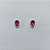 BRINCO FOLHEADO A PRATA + VERNIZ DIAMOND - BRINCO DE PINO GOTA ROSA 6MM PRBR001618 - Imagem 1