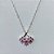 CONJUNTO FOLHEADA A PRATA COM 50 MILÉSIMOS + VERNIZ DIAMOND - CORRENTE CADEADO PINGENTE E BRINCO DE PINO COM MICRO ZIRCÔNIAS COLORIDAS 13MM PRCJ000210 - Imagem 2