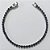 PULSEIRA EM AÇO INOXIDÁVEL - PULSEIRA 16CM COM ZIRCÔNIAS ROXAS E FECHO DE TRAVA ACPS000779 - Imagem 1