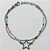 PULSEIRA EM AÇO INOXIDÁVEL - PULSEIRA DUPLA 16CM COM RABO DE RATO E BOLINHAS COLORIDAS E ESTRELA VAZADA + EXTENSOR ACPS000802 - Imagem 1