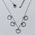 GARGANTILHA EM AÇO INOXIDÁVEL - GARGANTILHA 40CM COM CORAÇÕES VAZADOS + EXTENSOR - ACGG000584 - Imagem 1