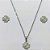 CONJUNTO EM AÇO INOXIDÁVEL - CONJUNTO COM CORRENTE 40CM E BRINCO DE PINO TREVO 10MM ACCJ000150 - Imagem 1