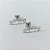 BRINCO EM AÇO INOXIDÁVEL- BRINCO DE PINO ESTRELAS VAZADAS 6X20MM ACBR000559 - Imagem 2