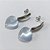 BRINCO EM AÇO INOXIDÁVEL- BRINCO DE PINO COM CORAÇÃO PEDRA NATURAL 16MM ACBR000568 - Imagem 2