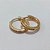 BRINCO FOLHEADO A OURO + VERNIZ - BRINCO DE ARGOLA COM 1 FILEIRA DE MICRO ZIRCÔNIAS 16MM - OUBR000623 - Imagem 1