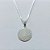 GARGANTILHA FOLHEADA A PRATA COM 50 MILÉSIMOS + VERNIZ DIAMOND - GARGANTILHA COM PINGENTE REDONDO ORAÇÃO PAI NOSSO 15MM PRGG001550 - Imagem 2