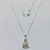 GARGANTILHA FOLHEADA A PRATA COM 50 MILÉSIMOS + VERNIZ DIAMOND - GARGANTILHA COM PINGENTE NOSSA SENHORA APARECIDA 13X21MM PRGG001551 - Imagem 1