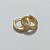 BRINCO FOLHEADO A OURO - BANHADO COM 5 MILÉSIMOS + VERNIZ DIAMOND - BRINCO DE ARGOLA COM MICRO ZIRCÔNIAS 13MM OUBR000631 - Imagem 1