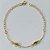 PULSEIRA FOLHEADA A OURO - BANHADO COM 3 MILÉSIMOS + VERNIZ DIAMOND - PULSEIRA 19CM COM CORAÇÕES LISOS OUPS000195 - Imagem 1
