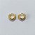 BRINCO FOLHEADO A OURO + VERNIZ - BRINCO DE ARGOLA COM 3 FILEIRAS DE MICRO ZIRCÔNIAS 10MM OUBR000698 - Imagem 2