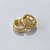 BRINCO FOLHEADO A OURO + VERNIZ - BRINCO DE ARGOLA COM 2 FILEIRAS DE MICRO ZIRCÔNIAS 11,6MM OUBR000696 - Imagem 1