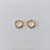 BRINCO FOLHEADO A OURO 3 MILÉSIMOS + VERNIZ DIAMOND BRINCO DE ARGOLA TRANÇADAS 11MM OUBR000710 - Imagem 1