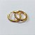 BRINCO FOLHEADO A OURO 3 MILÉSIMOS + VERNIZ DIAMOND TRIO DE BRINCOS DE ARGOLA COM 1 FILEIRA DE MICRO ZIRCÔNIA AZUL 17/15/13MM OUBR000712 - Imagem 2