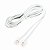 Cabo Liso para Telefone Fixo 1,5 m Branco - Imagem 2