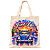 Ecobag Fusca Azul Aquarela - Imagem 1