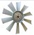 HÉLICE MOTOR MERCEDES 10 PÁS PLÁSTICA - OM352 / 1113 / 1114 / 1313 / 1316 / 1513 / 1514 / 1516 (3442057106 / 000653) - Imagem 1