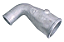COTOVELO TURBINA SEM FLANGE PARA MANGUEIRA 80/67,5MM EXTERNO - MERCEDES (3520981715 / 000324) - Imagem 1