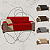 Capa Para Sofa 2 Lugares Impermeavel Pet D. Face 1,1m Assento - Imagem 1