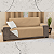 Capa Para Sofa 2 Lugares Impermeavel Pet D. Face 1,1m Assento - Imagem 8