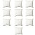 4 Refis De Almofada Resistente Macio 50cm x 50cm Fibra Aparada Virgem - Imagem 3