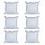 4 Refis De Almofada Resistente Macio 50cm x 50cm Fibra Aparada Virgem - Imagem 7
