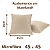 Kit 04 Capas de Almofadas 45x45 em Microfibra Cores Com Ziper Acabamento em Matelassê - Imagem 5