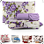 Jogo De Lençol Queen Estampado Floral 4 Peças 180 Fios Macio - Imagem 1