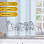Cortina Blackout Corta Luz Estampada 2,20m x 1,30m P Cozinha - Imagem 4