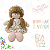 Boneca Pano Malha 37cm Brinquedo Decorativa Artesanal Menina Fofura Meiga Presente - Imagem 19