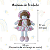 Boneca Pano Malha 37cm Brinquedo Decorativa Artesanal Menina Fofura Meiga Presente - Imagem 7