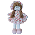 Boneca Pano Malha 37cm Brinquedo Decorativa Artesanal Menina Fofura Meiga Presente - Imagem 11