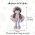 Boneca Pano Malha 37cm Brinquedo Decorativa Artesanal Menina Fofura Meiga Presente - Imagem 12