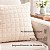 Kit 2 Capas De Almofada 45x45 Flannel Jacquard Diamante Sofa - Imagem 4