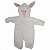 Macacão Coelhinho Bebê Sherpa Macio Quentinho Com Zíper - Imagem 1