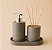 Kit banheiro madeira sabonete/difusor - Imagem 3