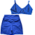 Conjunto Top Lua + Shorts Cintura V - Imagem 1