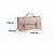 Maleta de couro 330 mm x 170 mm x 110 mm marrom - Vonder - Imagem 4