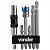 Kit bits/ponteiras 8 peças sextavado 1/4" extensão magnética - Vonder - Imagem 1