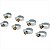 Kit abraçadeiras rosca sem fim 3/8" a 7/8" 8 peças - Vonder - Imagem 2