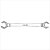 Chave poligonal / sextavada aberta 13 mm x 14 mm - Vonder - Imagem 3
