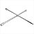 Chave de roda tipo cruz 17,0 x 19,0 x 21,0 mm x encaixe 1/2" para soquete Vonder - Imagem 1