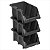Gaveteiro plástico nº 5 preto 12 x 15 x 26 cm modelo prático 3 peças - Vonder - Imagem 2
