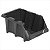 Gaveteiro plástico nº 5 preto 12 x 15 x 26 cm modelo prático 3 peças - Vonder - Imagem 1