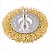 Escova circular 3" x 3/8" haste de 1/4" (76,2 x 9,53 x 6,35 mm) - Vonder - Imagem 1
