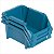 Gaveteiro plástico nº 3 com 6 peças 8 x 10,4 x 17,6 cm modelo prático azul Vonder - Imagem 4
