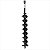 Broca espiral duplo para perfurador de solo 100 mm x 800 mm - Vonder - Imagem 2