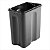 Lixeira retangular 5 litros inox cinza - Vonder - Imagem 2