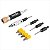 Kit de bits ponteiras e brocas escareadoras 11 peças encaixe de 1/4" - Vonder - Imagem 1