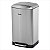 Lixeira retangular 30 litros inox cinza - Vonder - Imagem 1