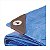 Lona reforçada de polietileno azul 10 m x 6 m - Vonder Plus - Imagem 4